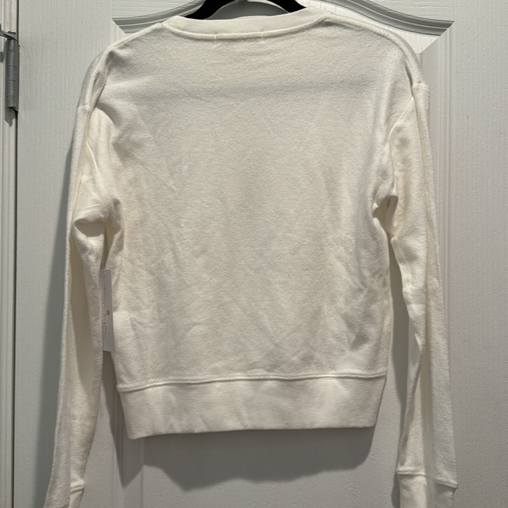 Spiritual Gangster Cream Crewneck Sweatshirt with Brown Astrology Graphic - Picture 5 of 5